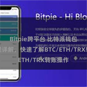 Bitpie跨平台 比特派钱包转账教程详解，快速了解BTC/ETH/TRX转账操作