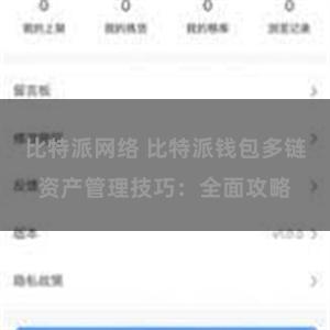 比特派网络 比特派钱包多链资产管理技巧：全面攻略