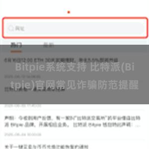 Bitpie系统支持 比特派(Bitpie)官网常见诈骗防范提醒