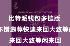 比特派钱包多链版  用户不错遴荐快速来回大致等闲来回