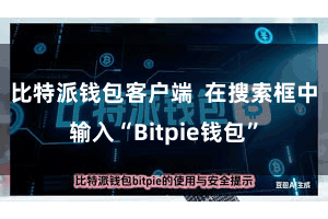 比特派钱包客户端 在搜索框中输入“Bitpie钱包”